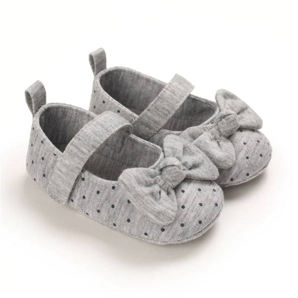 Baby Girls Bow Polka Dot Flats Kids Wholesale Shoes