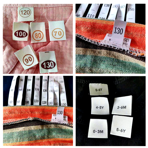 Customized Size Labels