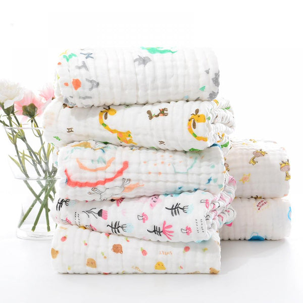 Infant Pure Cotton Bath Towel Six Layers Of Gauze Wholesale Baby Blankets