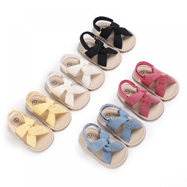 0-1Y Summer Baby Girls Shoes Solid Color Sandals Wholesale Baby Shoes Usa