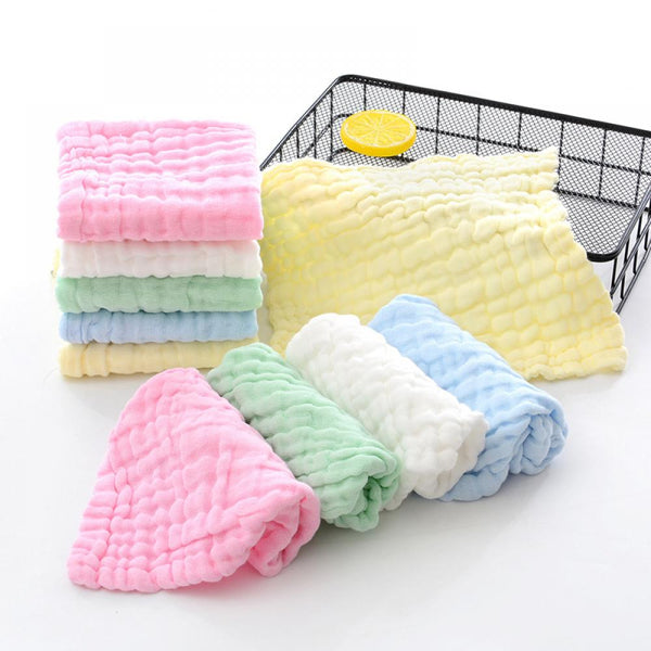 Six -layer gauze foaming gauze square towel baby small towels baby mouth water towels baby supplies supermarket source wholesale