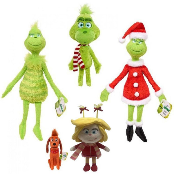 3PCS Christmas Children's Cartoon Grinch Doll Toys Wholesale