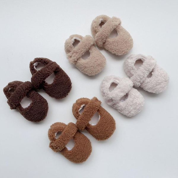 INS winter baby plush warm walking shoes Wholesale Baby Shoes