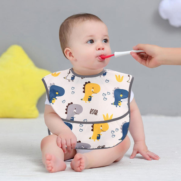 2PCS Spring and summer Children's cover, eating anti -dirty artifact, baby bibliosaurus, water towel, baby siege super soft meal pocket Baby Wholesale Clothes