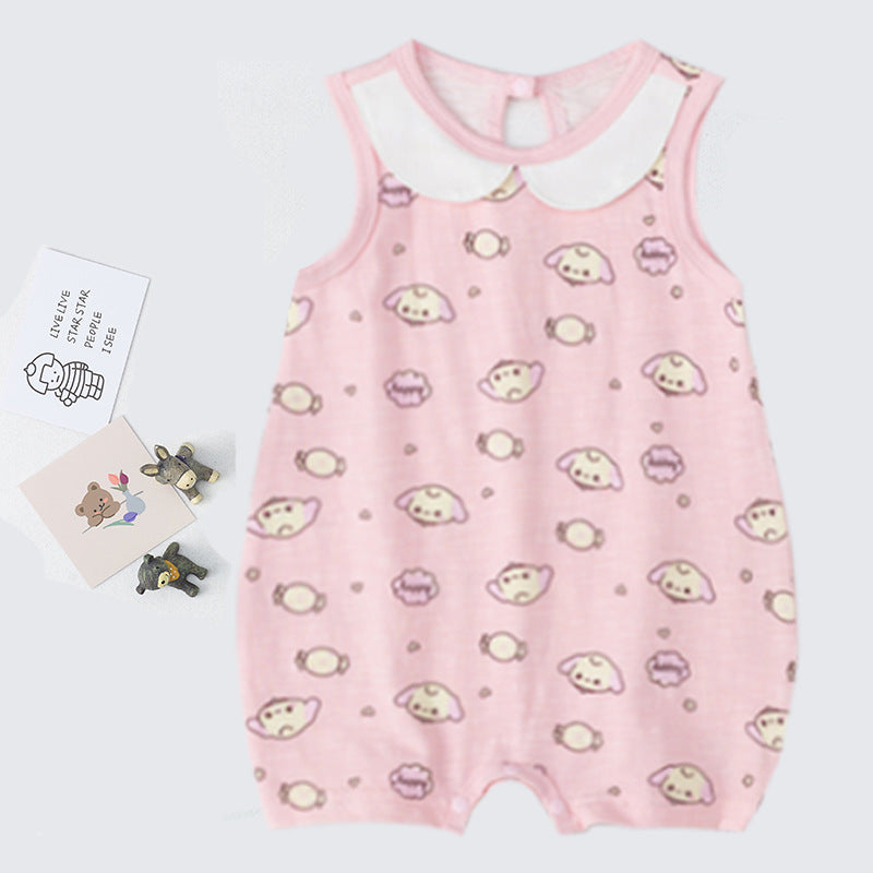 Baby NewBorn Summer Sleeveless Jumpsuit Cute Printing Boys And Girls 3-24M Baby Romper Wholesale Kids Clothing