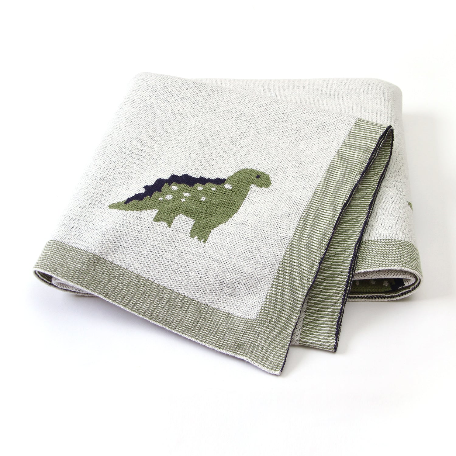 Baby Spring And Autumn Blanket Cartoon Little Dinosaur Knitted Baby Blanket Wholesale Baby Clothes