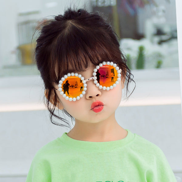 2PCS Pearl Children's Sunglasses Accessories Wholesale