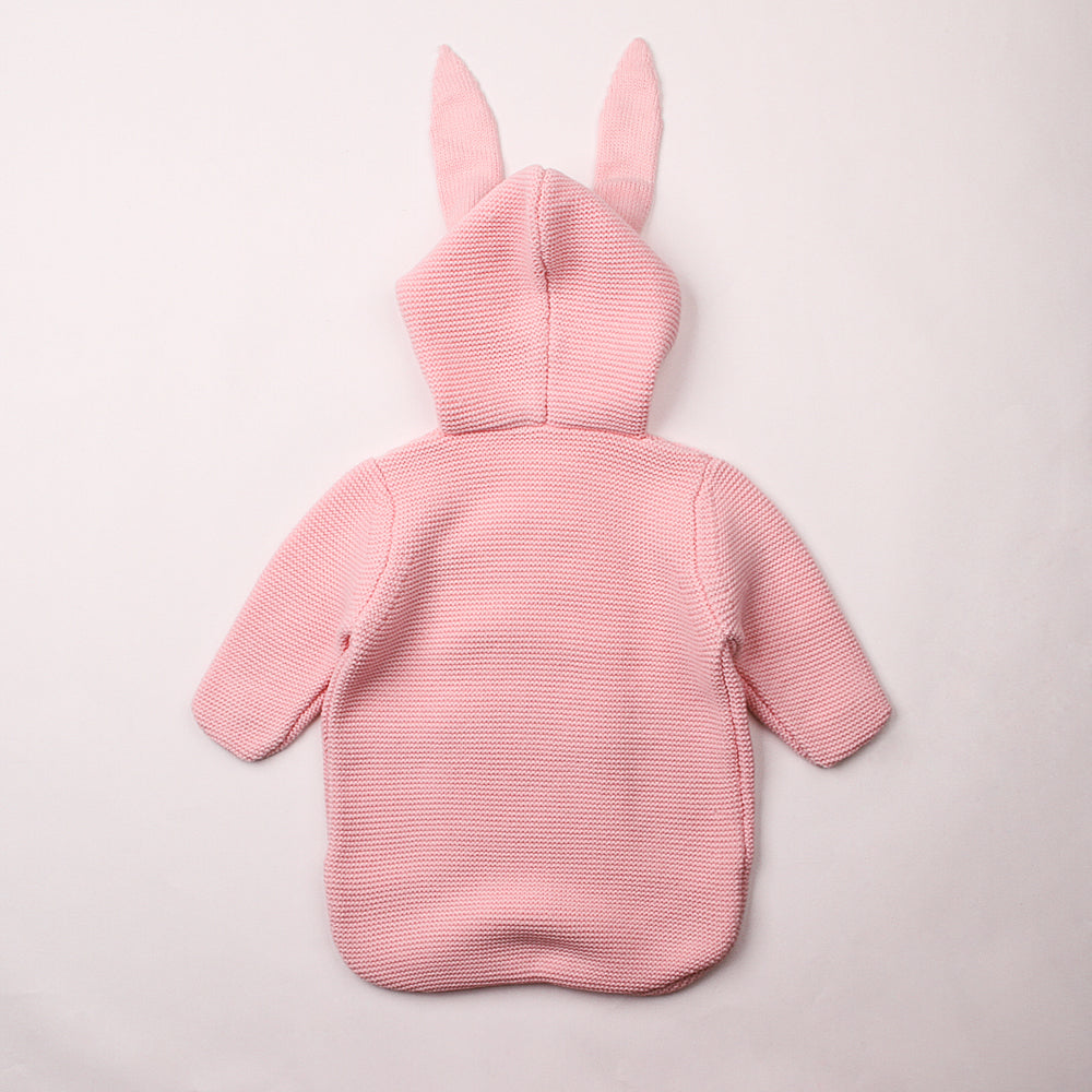 Baby Autumn And Winter Bunny Style Solid Color Knitted Sleeping Bag Holding Blanket Baby Blankets Wholesalers