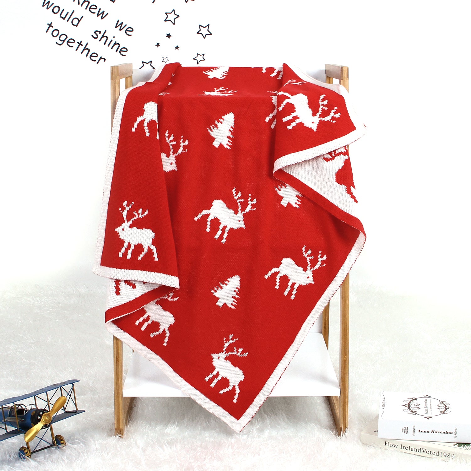 Cute Elk Baby Holding Blanket Baby Stroller Cover Quilt Baby Wholesale Clothing