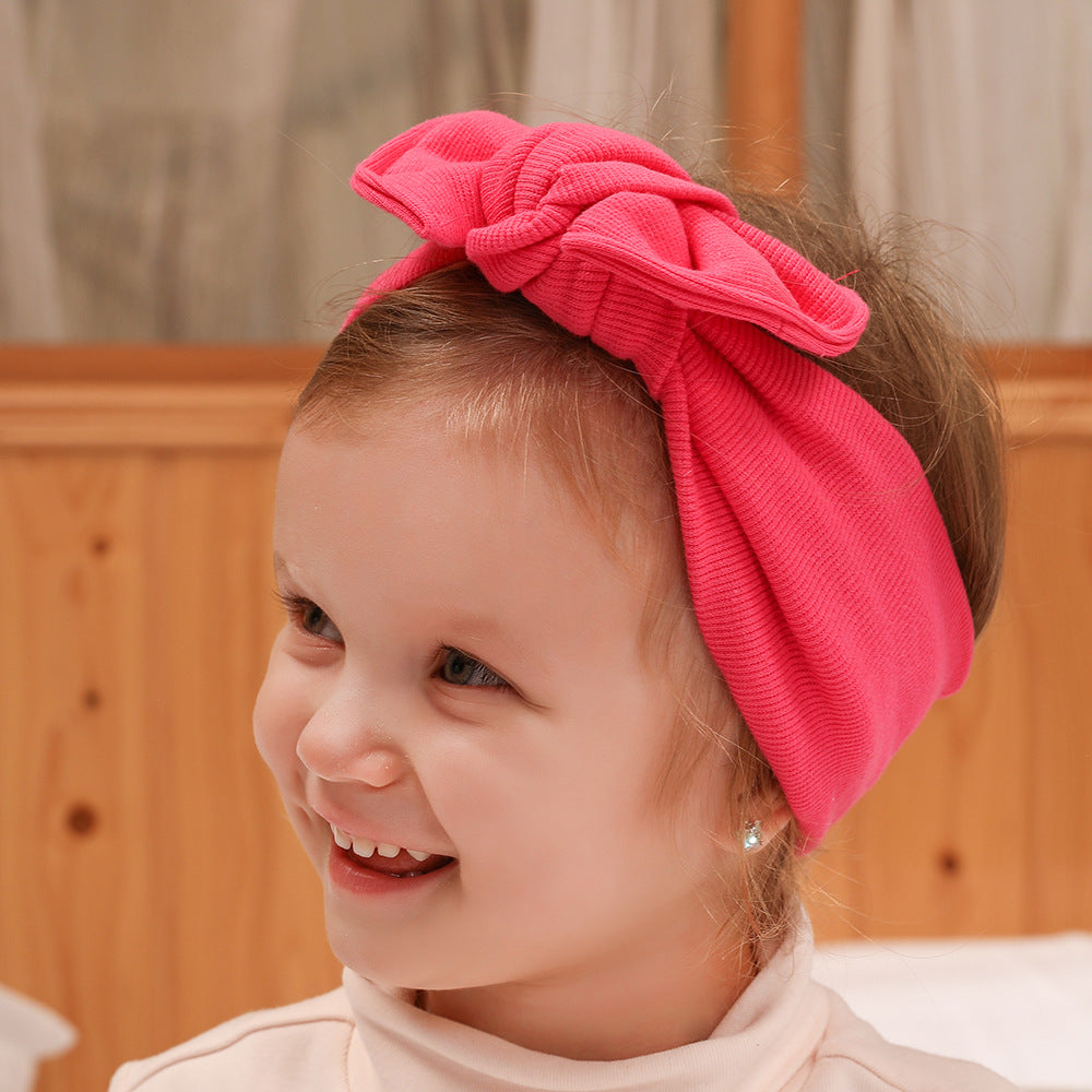 3PCS Hot Cotton Hair Accessories Bow-knot Wide Children's Headband Childrens Accessories Wholesale