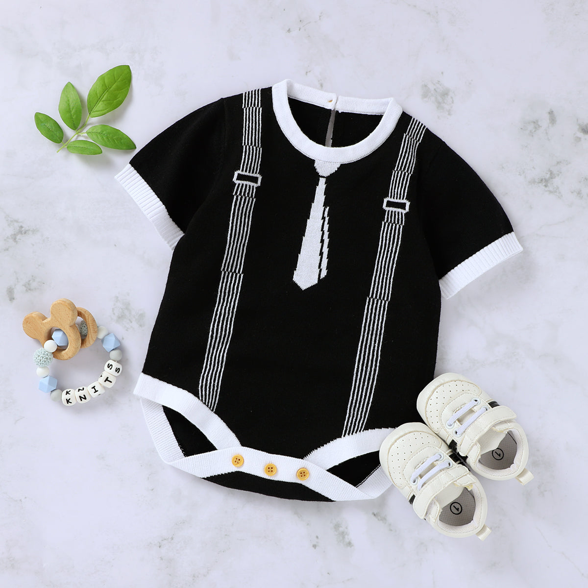 Baby And Toddler Gentleman Fart Romper Summer Newborn One-Piece Baby Wholesale Clothing