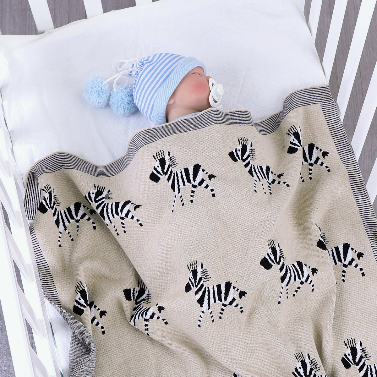 Baby Blanket Cartoon Jacquard Blanket For Baby Infant Quilt Wholesale Baby Clothes