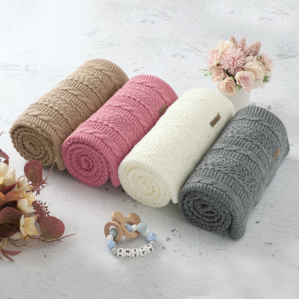 Baby Blanket Knitted Hollow Cover Blanket Windproof Baby Quilt Baby Clothes Wholesale