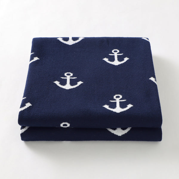 Baby Cartoon Knitted Boat Spear Hold Blanket Newborn Windproof Duvet Blanket Wholesale Baby