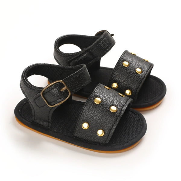 Baby Girls Buckle PU Sandals Infant Shoes Baby Shoe Wholesale