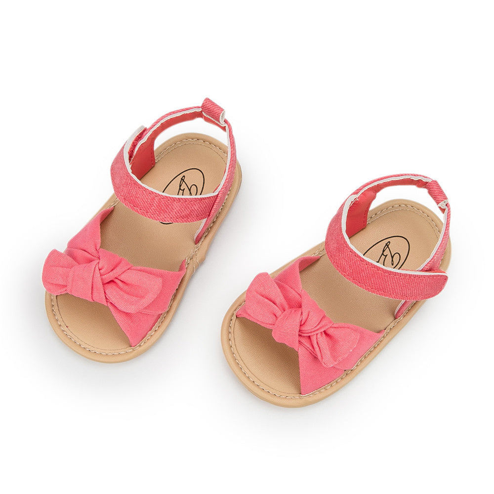 Baby Girls Non-Slip Bow Decor Sandals Children Shoes Wholesale