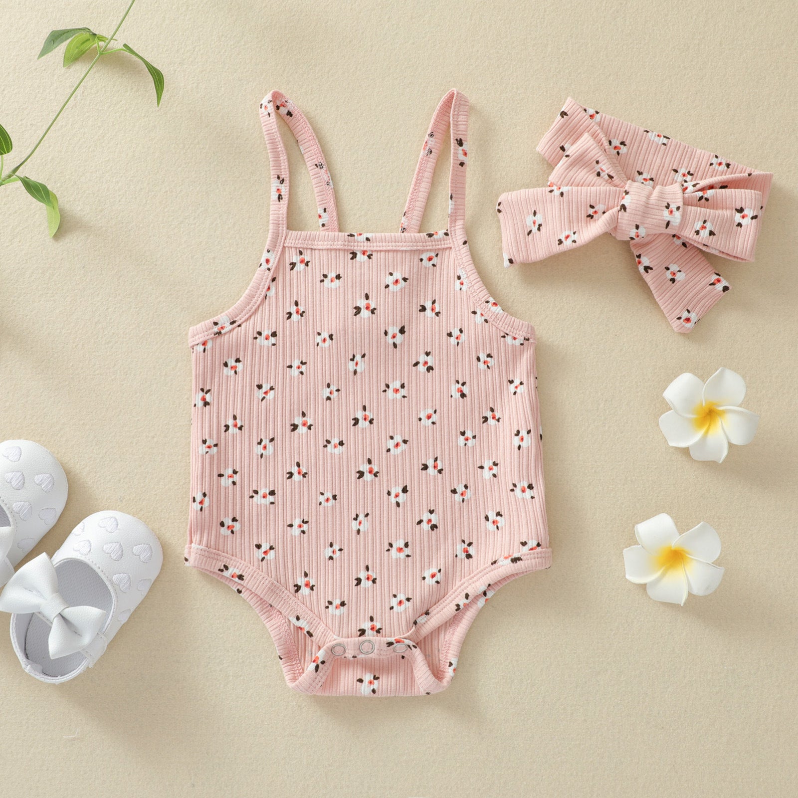 Baby Girl One Piece Sunmmer Floral Romper Pit Strip Printing Suspenders Fashion Multi-color Optional Wholesale BabyClothes Suppliers