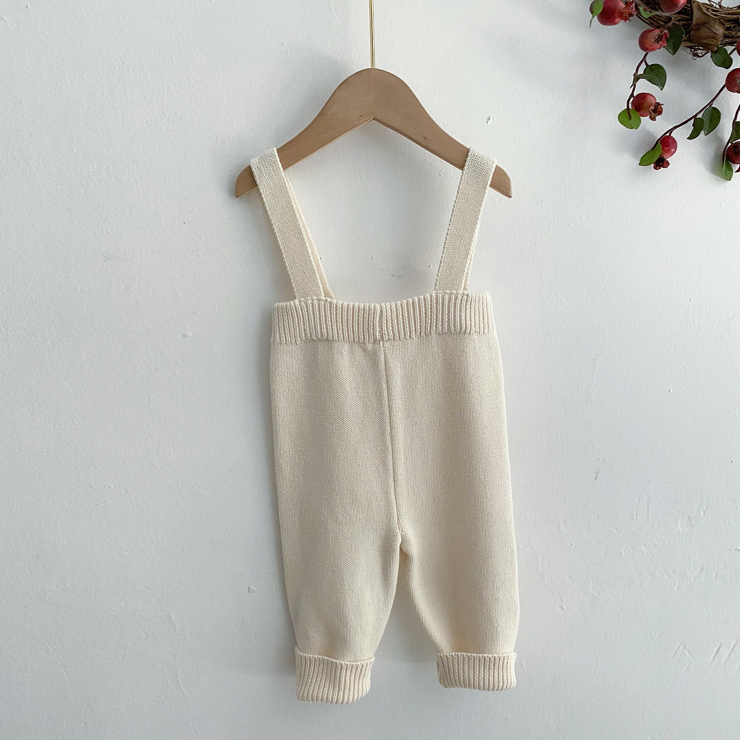 0-2 Y Spring Baby Knitted Overalls Autumn And Winter Cotton One-Piece Wool Pants Wholesale Baby Clothes Online