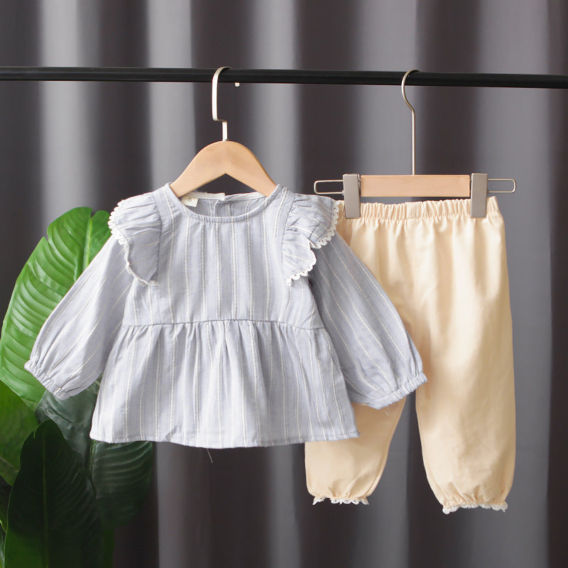 Girls Baby Shirt + Pants Suit Wholesale Girl Clothing