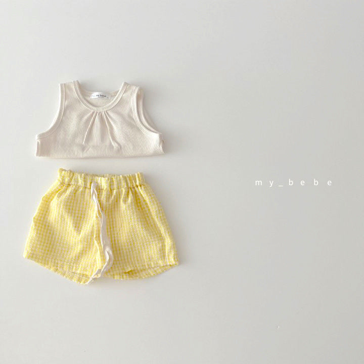 Baby Unisex Set Summer Pure Cotton Thin Sleeveless Vest Shorts Two-piece Set Wholesale Baby Clothes