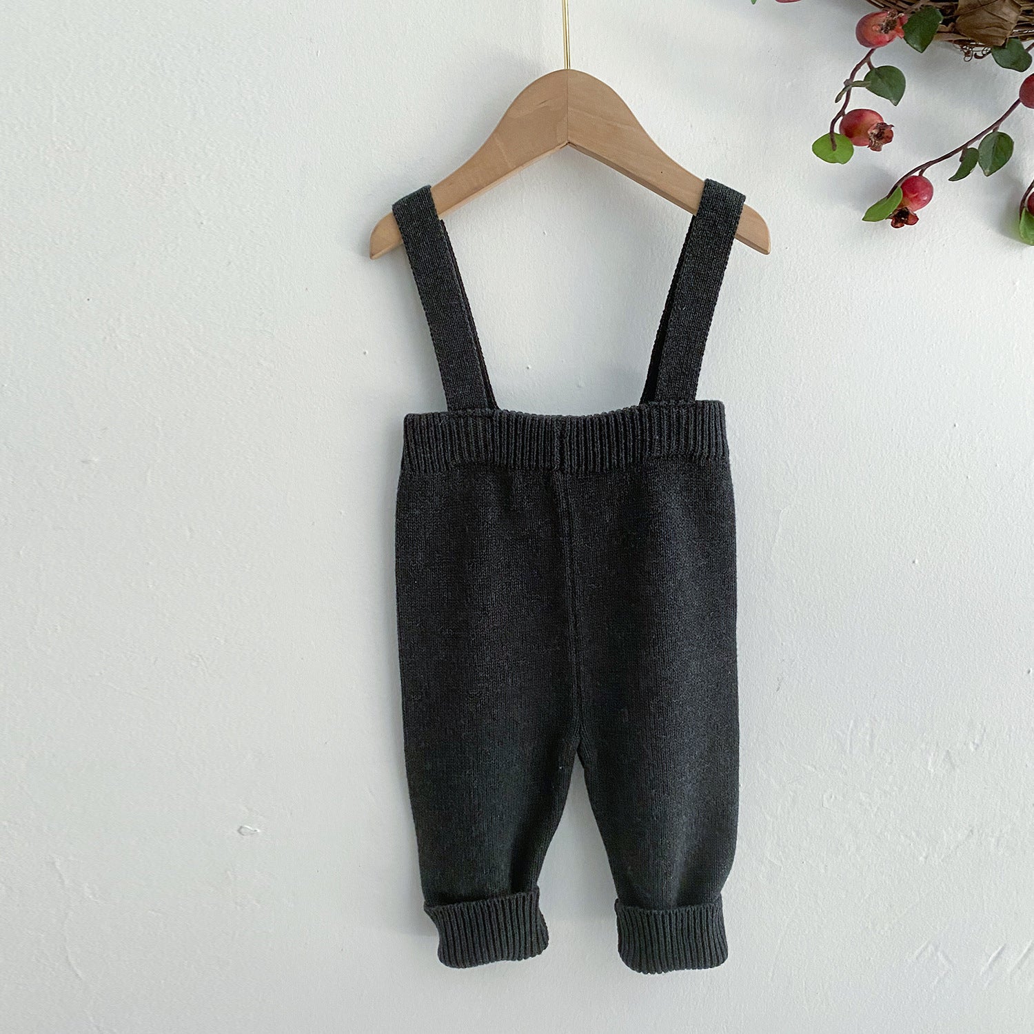 0-2 Y Spring Baby Knitted Overalls Autumn And Winter Cotton One-Piece Wool Pants Wholesale Baby Clothes Online