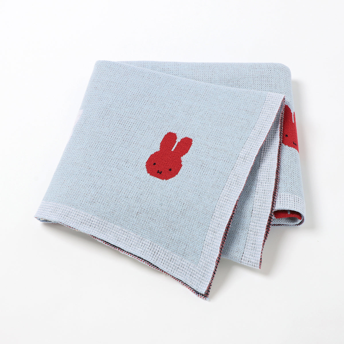 Rabbit Pattern Solid Color Knitted Blanket Bulk Baby Blankets