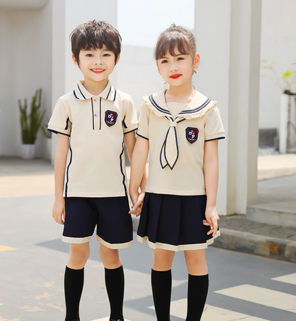Kindergarten Uniforms Navy Style Elementary School Uniforms Summer Wholesale