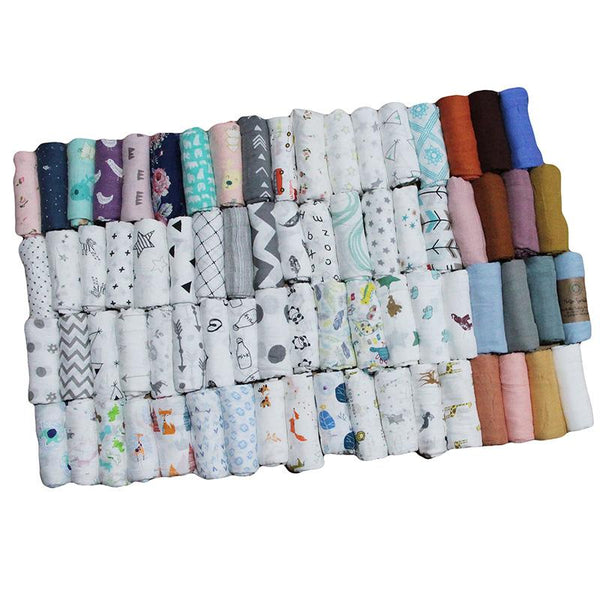 Two layer muslin bamboo fiber baby bath towel blanket wrapper Wholesale