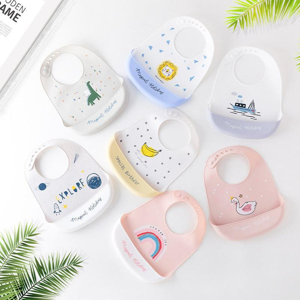 Baby Silicone Bib Waterproof Bib Wholesale Baby Accessories