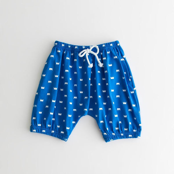 Unisex Summer Casual Sports Shorts Printed Children's Pants Cotton Wholesale Kids Clothes