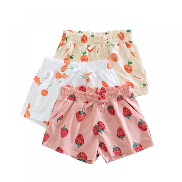 Korean Style Children's Summer Girls Fruit Shorts Wholesale Girls Shorts