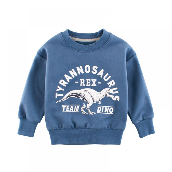 Children's Spring Autumn Dinosaur Fleece Sweater Wholesale Kids Clothes