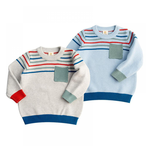Toddler Boy Sweater Cotton Striped Pullover Sweater Wholesale Boys Clothes