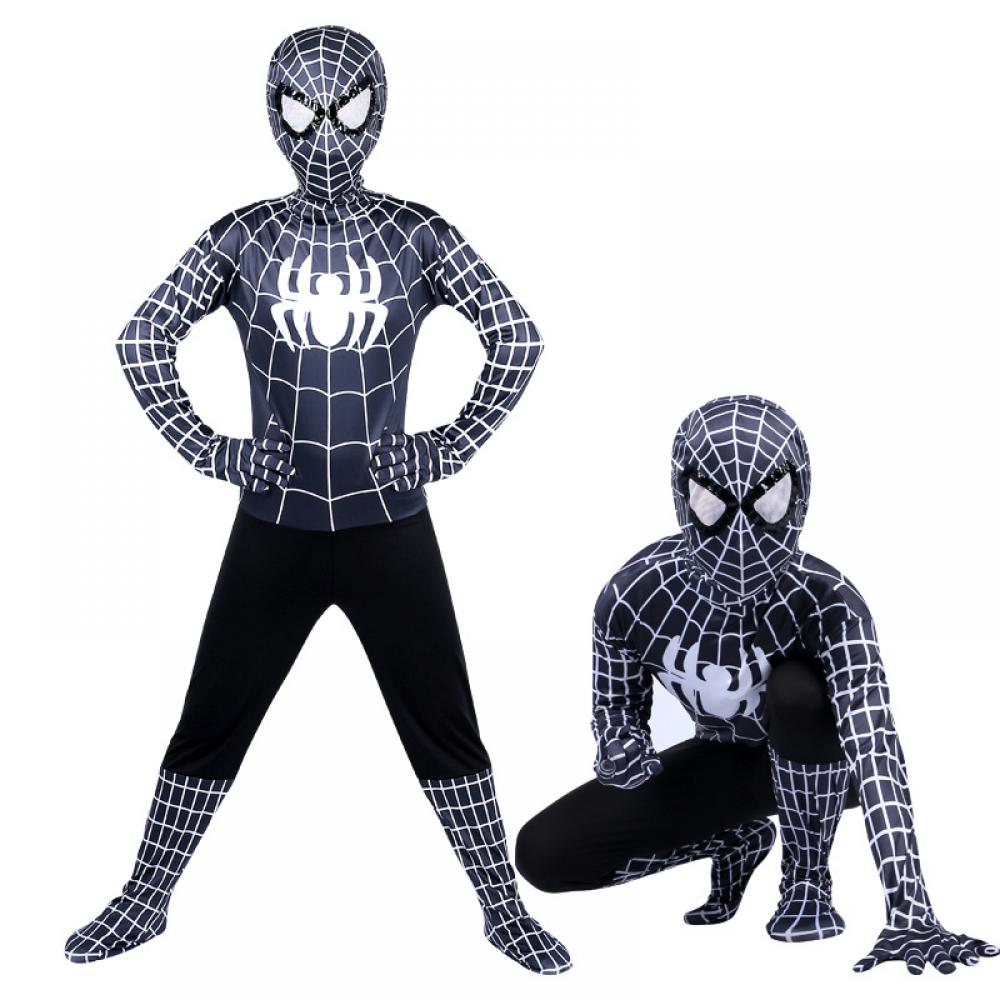 Halloween Costumes Children Cosplay Spiderman Tight Jumpsuit Kids Boutique Wholesale