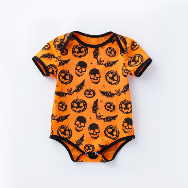 Halloween Baby Jumpsuit Print Triangle Romper Christmas Kids Clothes Wholesale