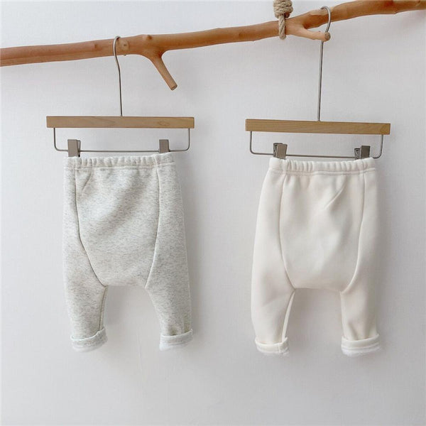 Autumn And Winter Baby Plus Velvet Casual Pants Wholesale Baby Clothes