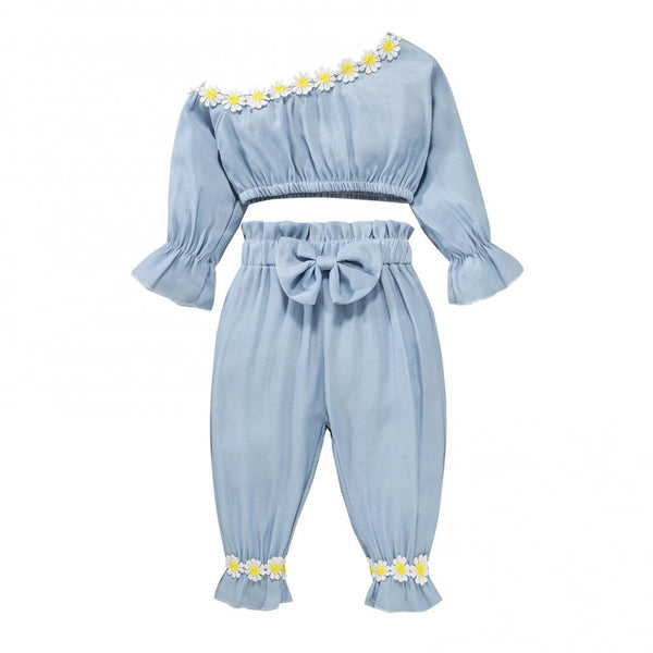 Baby Girls Spring Autumn Top And Pants Set Wholesale Baby Clothes In Bulk