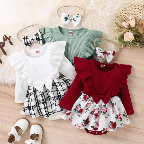 Baby Girl Cute Print Romper Wholesale Girls Clothes