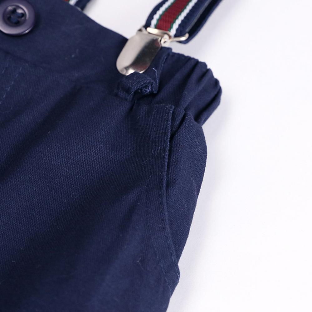 Baby Boys Set Polo Short Sleeve Romper Suspender Shorts Gentleman Set Buy Baby Clothes Wholesale