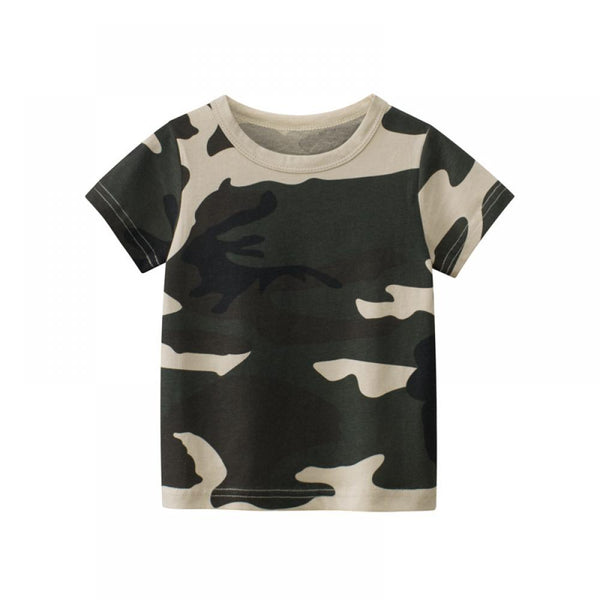 Toddler Boys T-shirt Summer Short Sleeve T-shirt Camo Wholesale Boys Clothing Suppliers