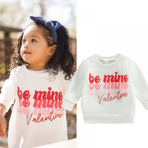Baby Girl Valentine's Day Round Neck Top Wholesale Girls Clothes
