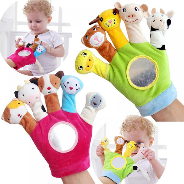 Baby And Toddler Hand Puppet Plush Toy Cloth Finger Puppet Newborn Animal Hand Puppet Glove Toy Baby Accessories Wholesale