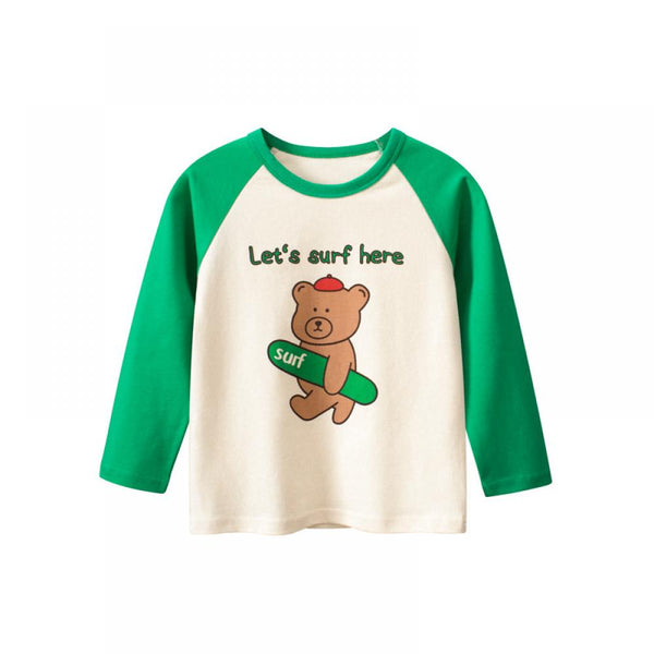 GIrls Bear Spring Autumn T-shirt Baby Girl Wholesale