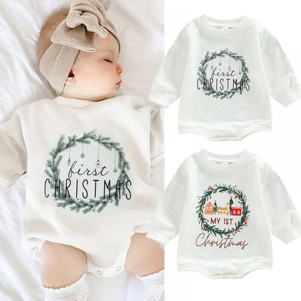Christmas Baby Letter Print Romper Wholesale Baby Clothes Suppliers