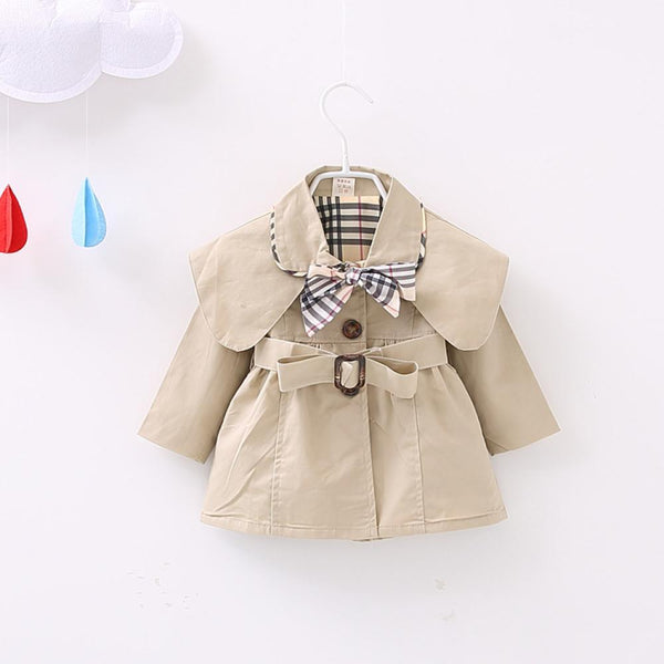 Baby Girls Spring And Autumn Long Sleeve Western Style Coat Wholesale Baby Girl Clothes