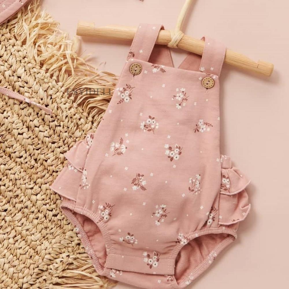 Girls Romper Summer Floral Suspenders Jumpsuit Baby Girl Wholesale