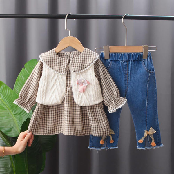 Girls Three Pieces For Autumn Wholesale Girl Clothing
