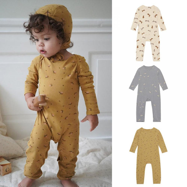 Spring Autumn Baby Print Jumpsuit Wholesale Baby Clothes