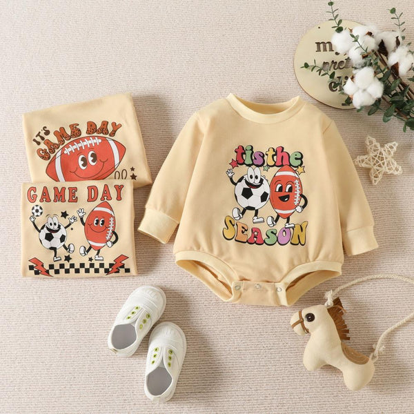 Autumn Unisex Baby Casual Cartoon Print Romper Wholesale Baby Clothes