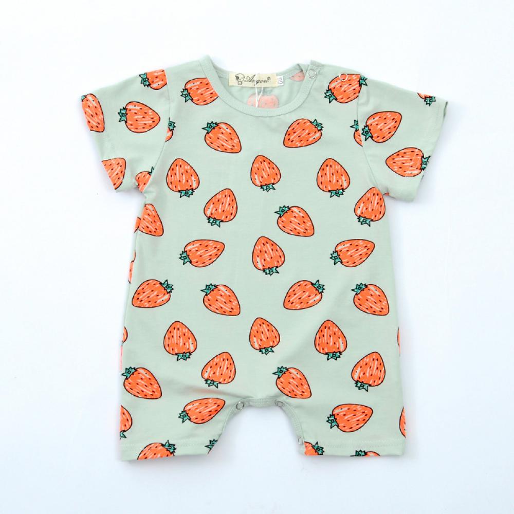 Newborn Baby Infant Girls Romper Summer Fruit Printed Strawberry Lemon Jumpsuit Buy Baby Clothes Wholesale